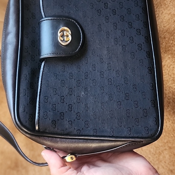 Gucci Vintage Bag And Pouch Canvas and Leather - Picture 12 of 16